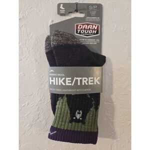 DARN TOUGH 1970 Lime Women's Bear Town Micro Crew Lightweight Hiking Sock S